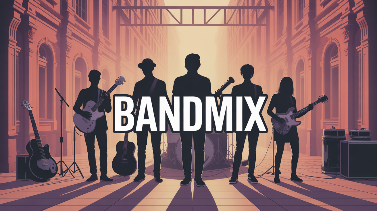 Rencontre de musiciens Bandmix en ville instruments