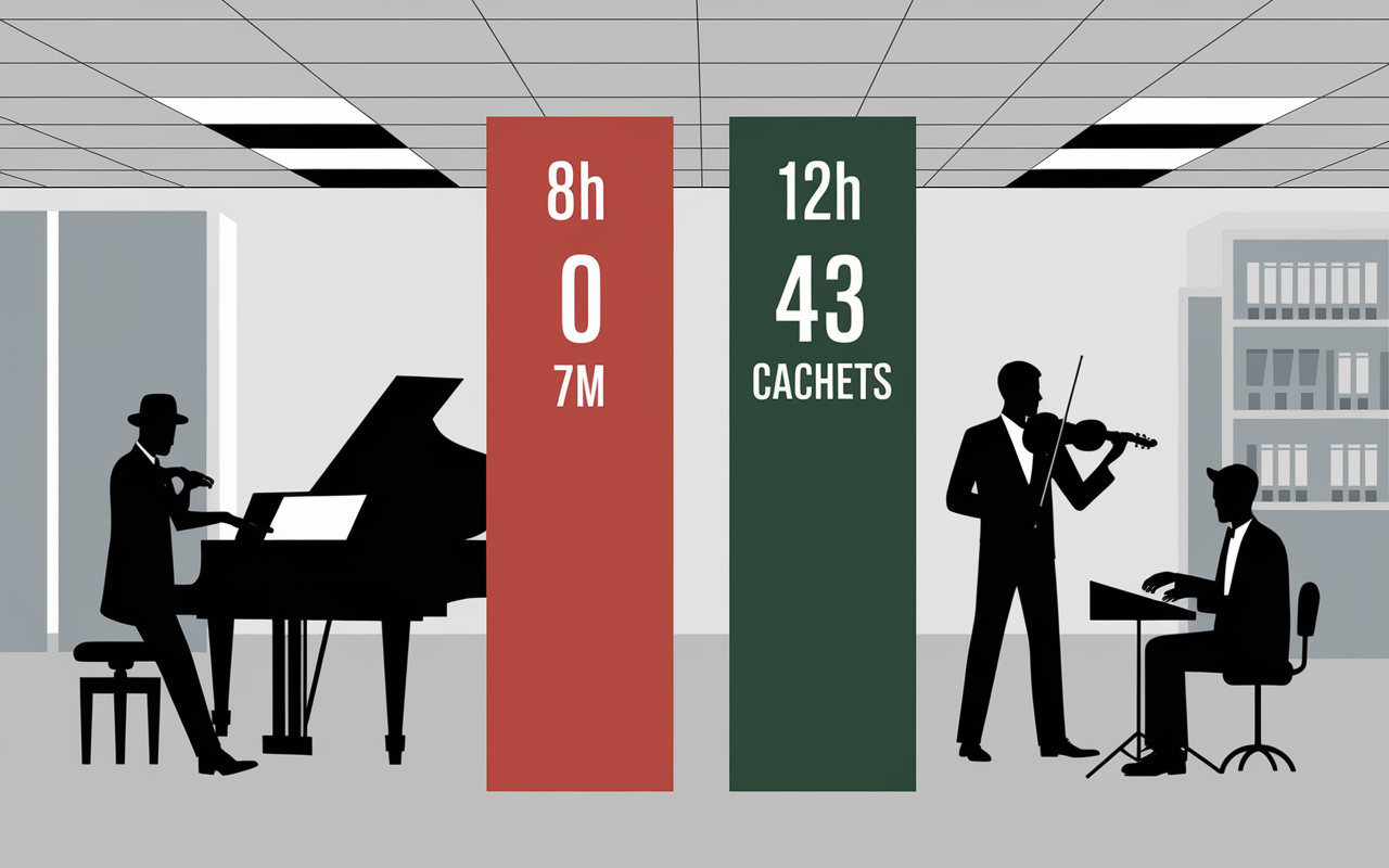 Tableau comparatif cachet intermittent 8h 12h 507h 43 cachets