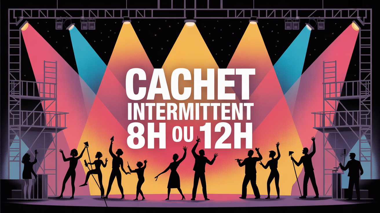 Cachet intermittent 8h ou 12h sur scene spectacle vivant