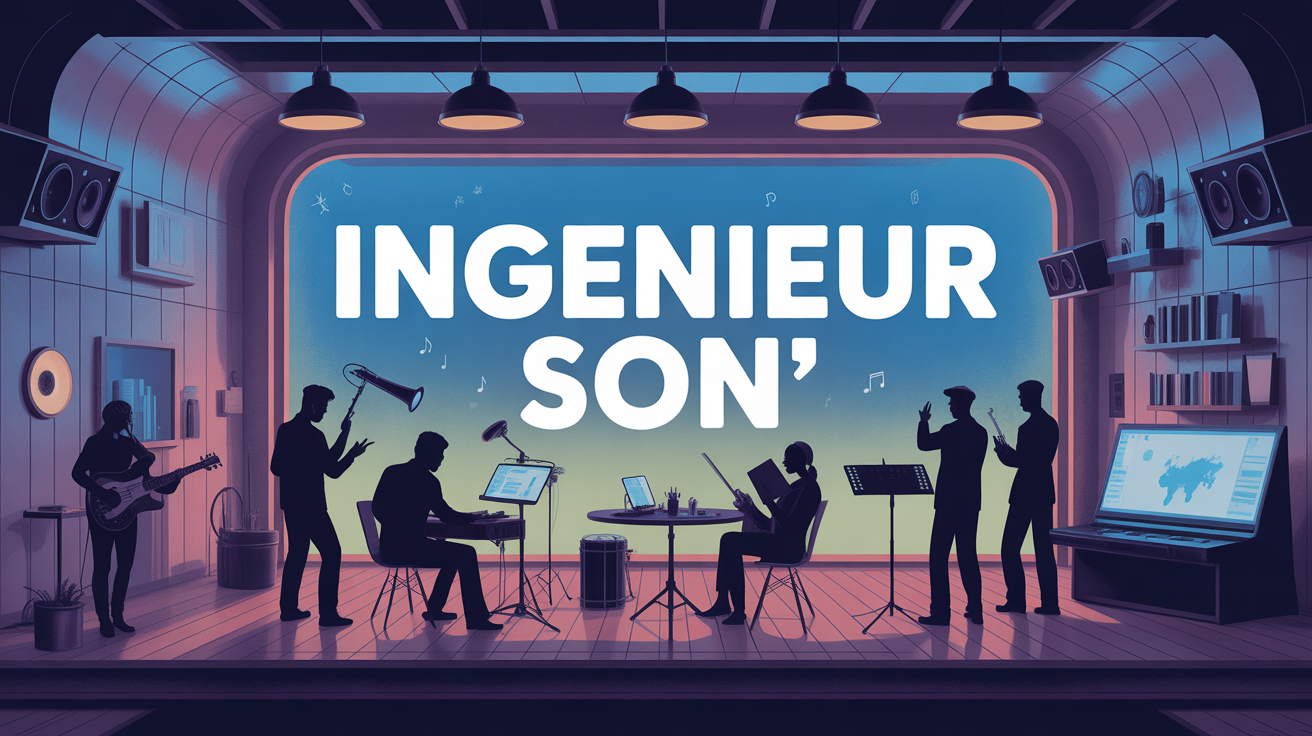 ingenieur son et artiste sur carte interactive en studio