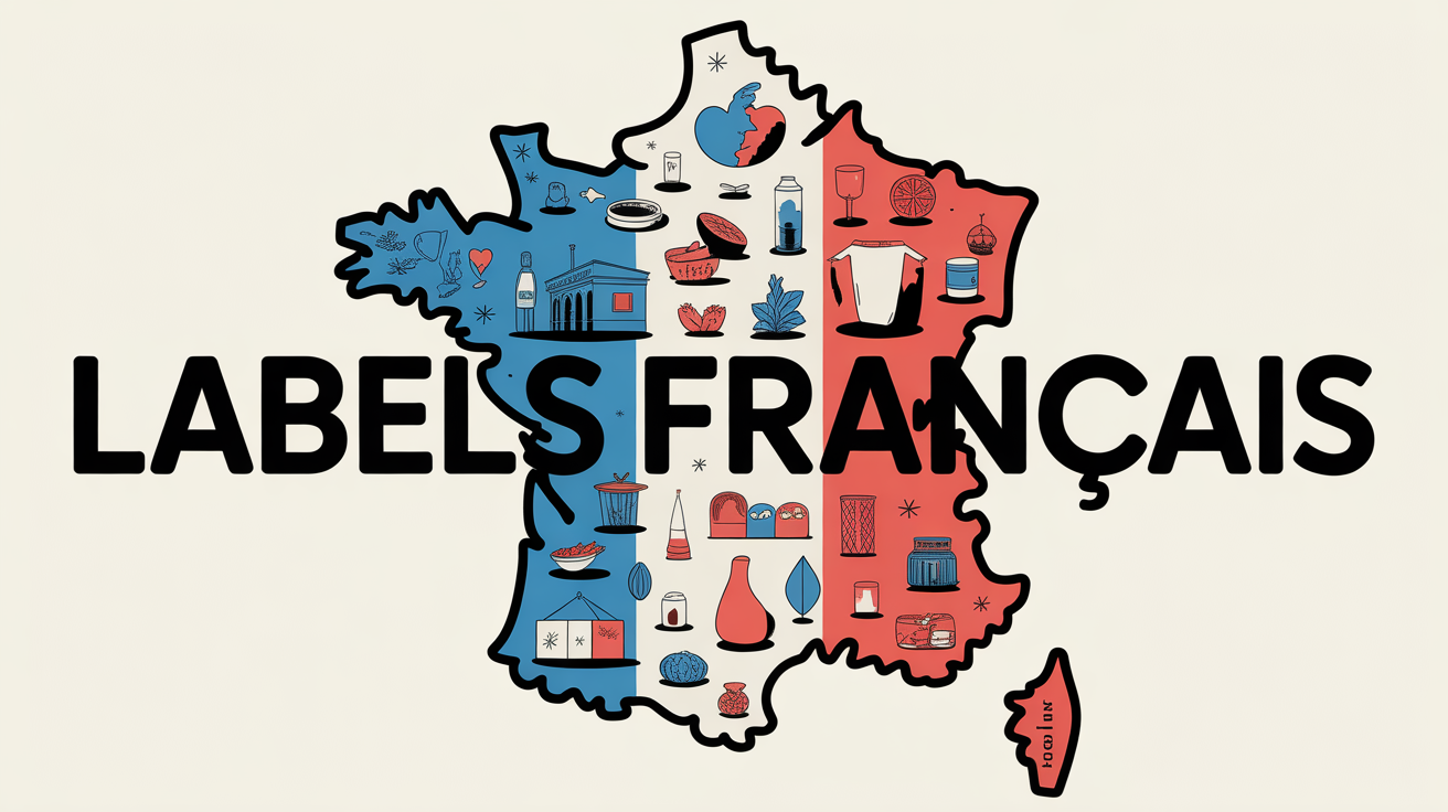 illustration carte de France labels francais secteurs