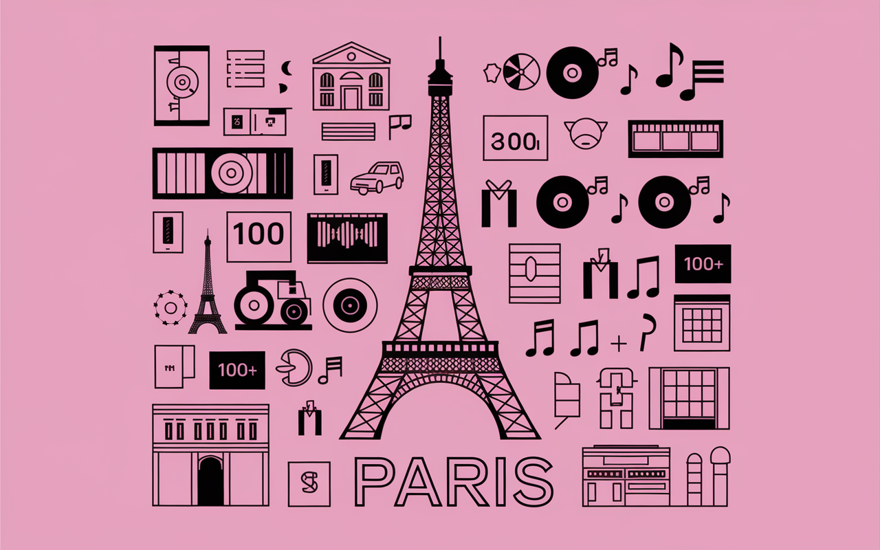 Carte Paris maisons de disque panorama