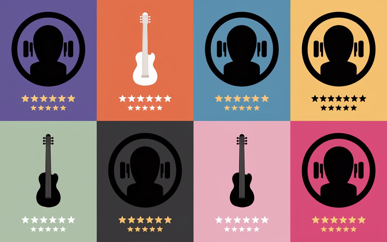 comparaison profils musiciens disponibles notes extraits