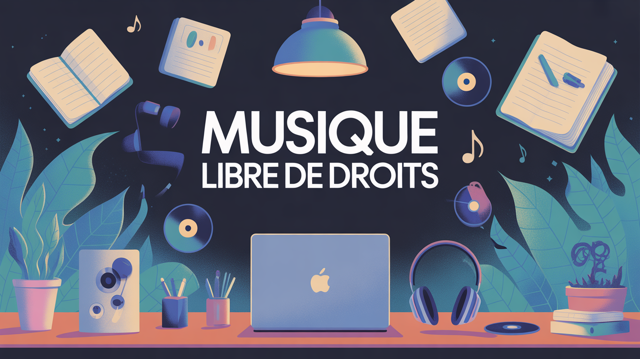 illustration bureau createur musique libre de droits