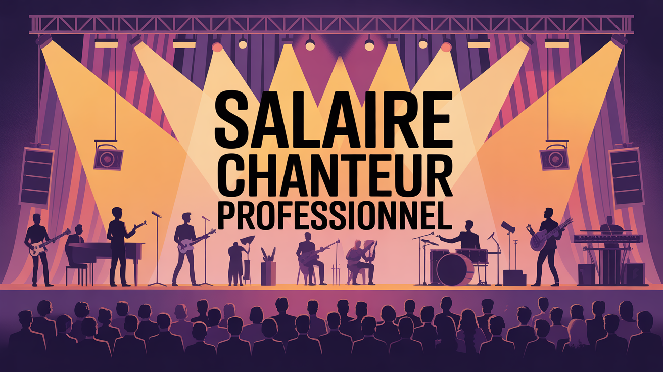 scene concert moderne silhouettes chanteurs salaire