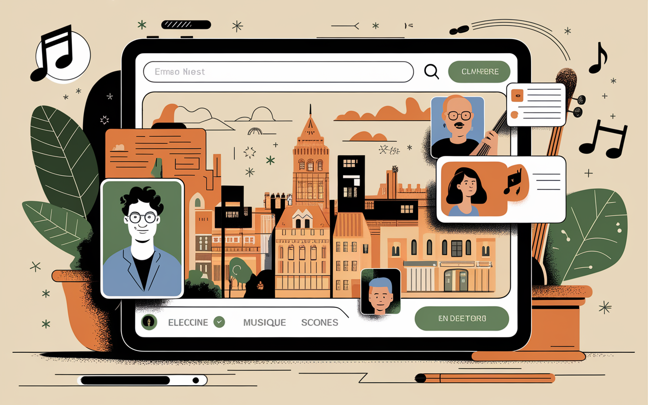 recherche musicien disponible plateforme locale tablette