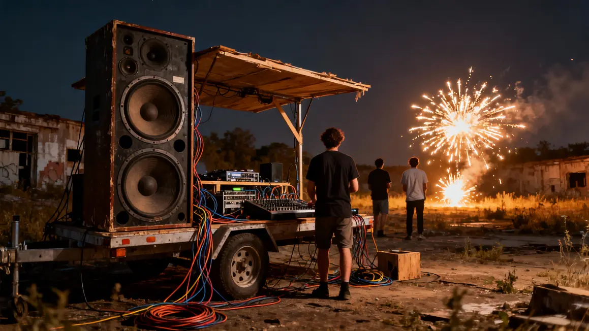 sound system heretik party terrain abandonne