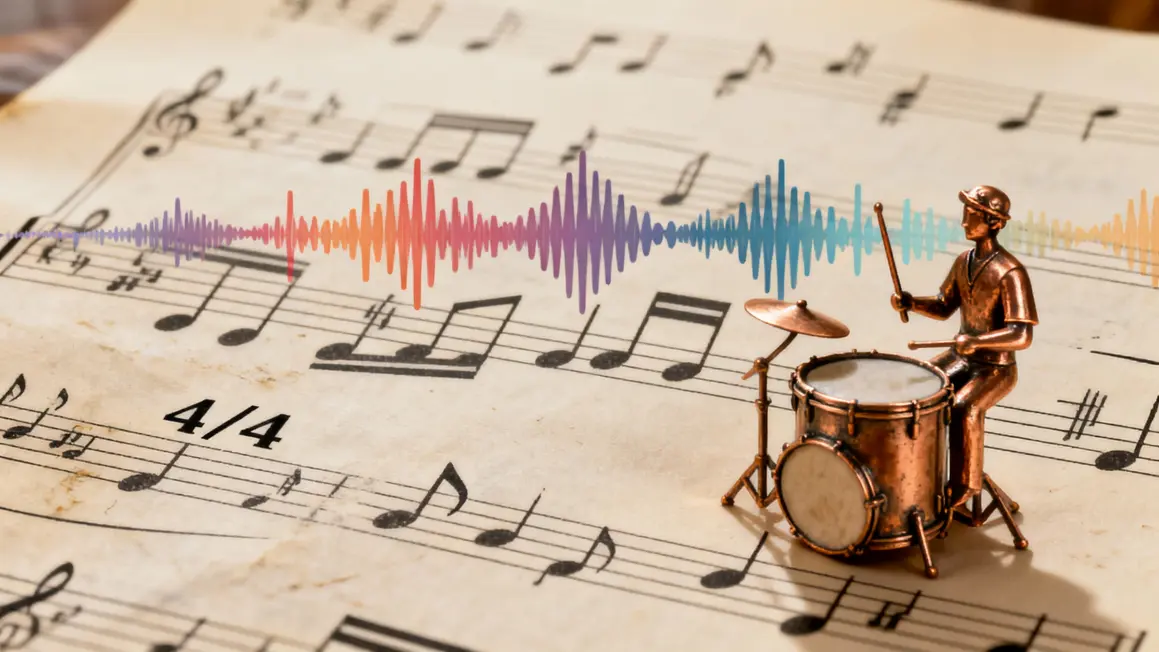 Partition jazz style swing et instruments rythmiques