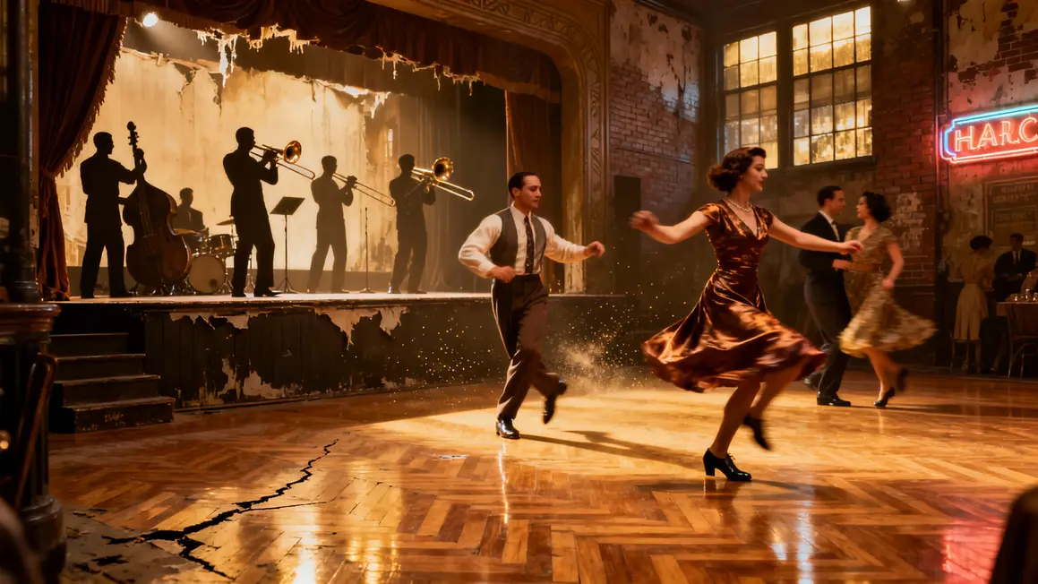 Danseurs Lindy Hop et big band swing Harlem