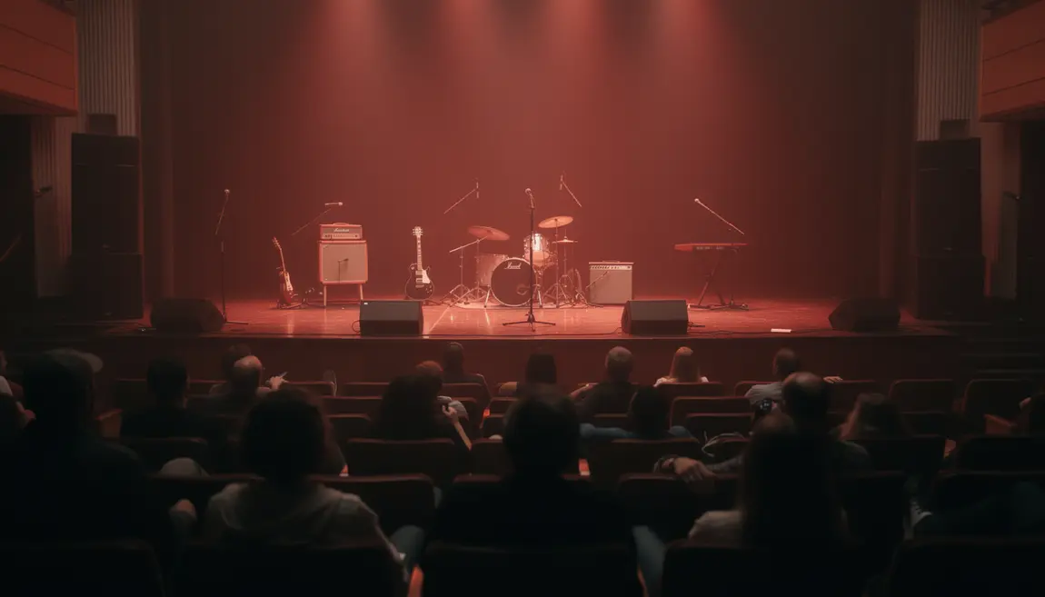 concert Timber Timbre lumiere rouge noir ambiances cinematiques