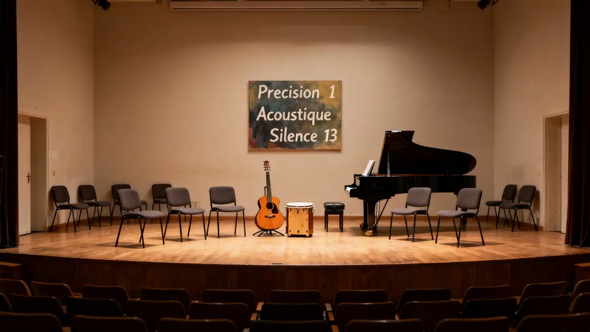 Salle vide unplugged instruments acoustiques et défis techniques