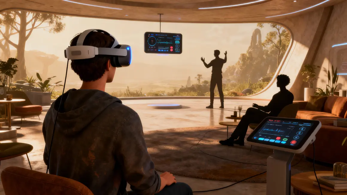 Avatars personnalisés et scène live VR panoramique