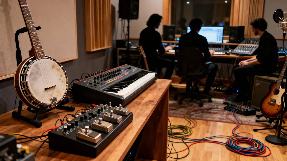 Studio folk contemporain fusion genres instruments modernes