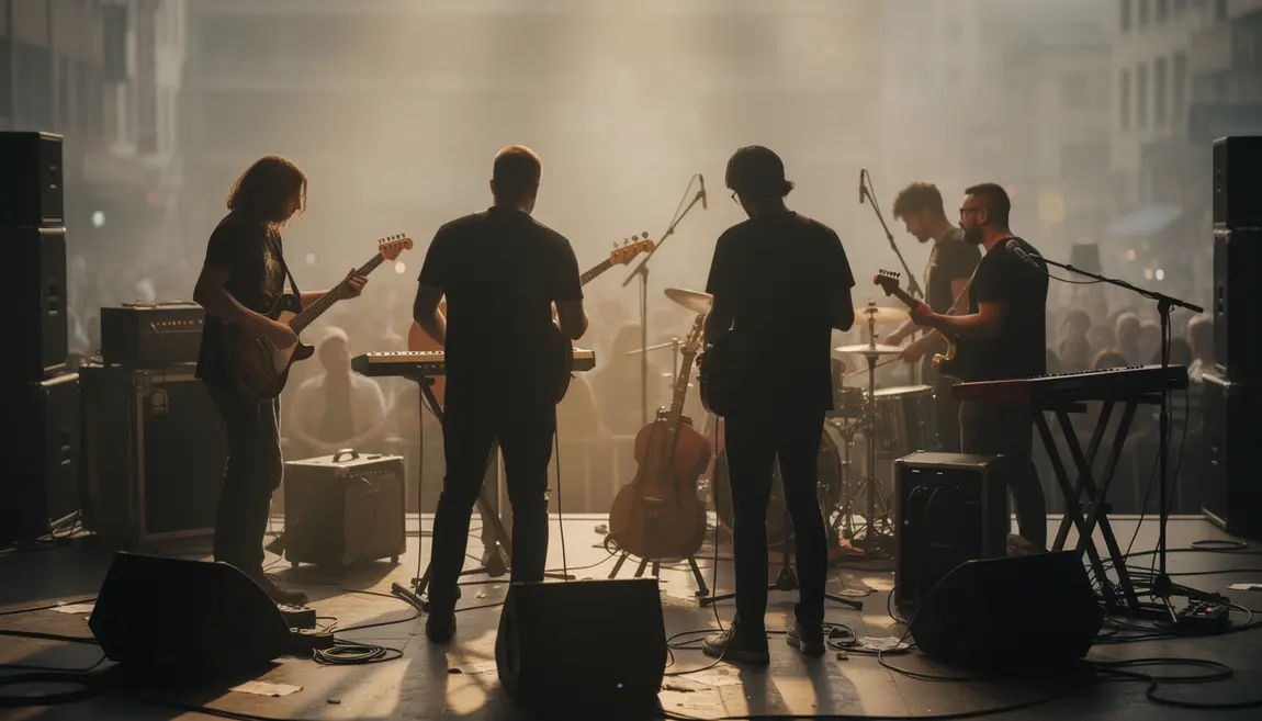 groupe de musique en concert ambiance collaborative