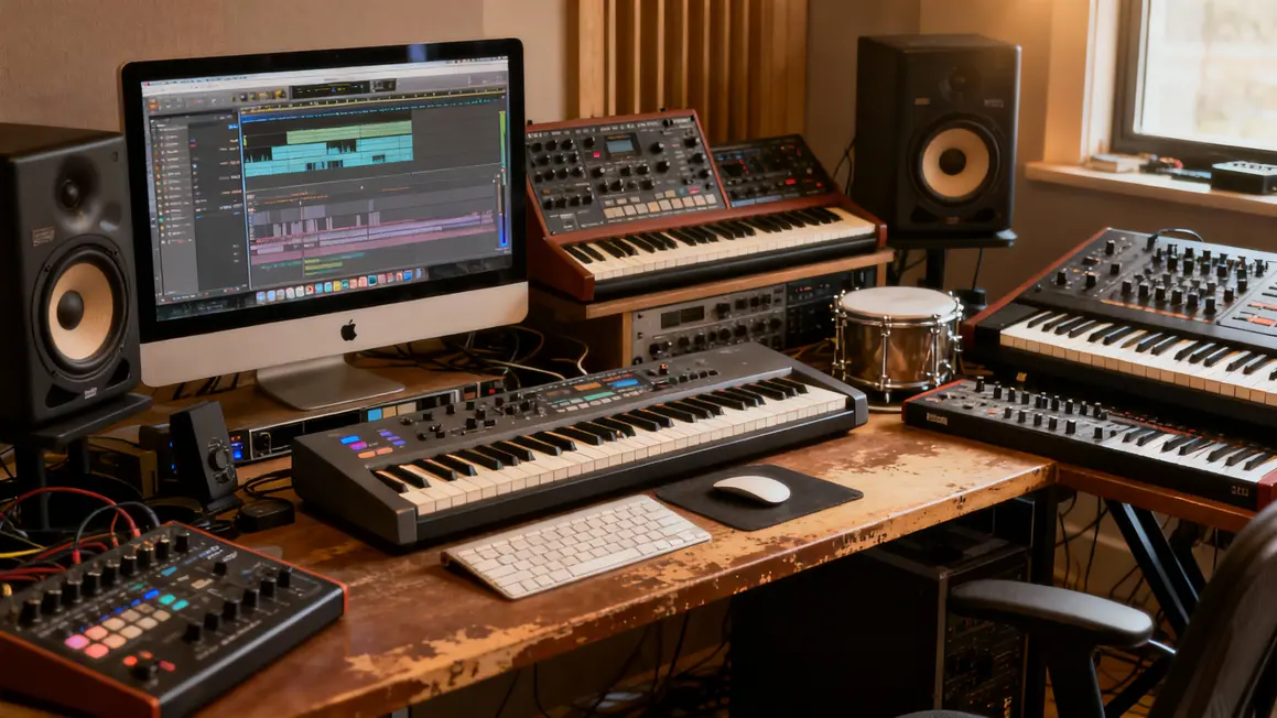 Instruments et logiciels studio producteur musique