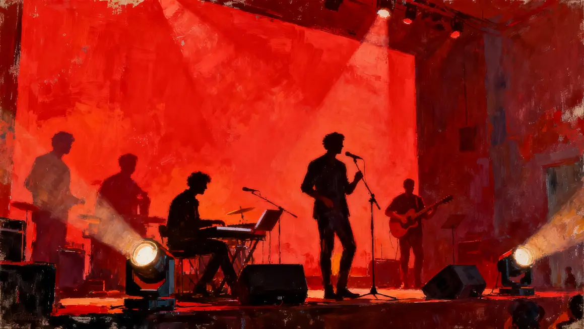 scenographie Timber Timbre lumiere rouge ombres expressionnistes