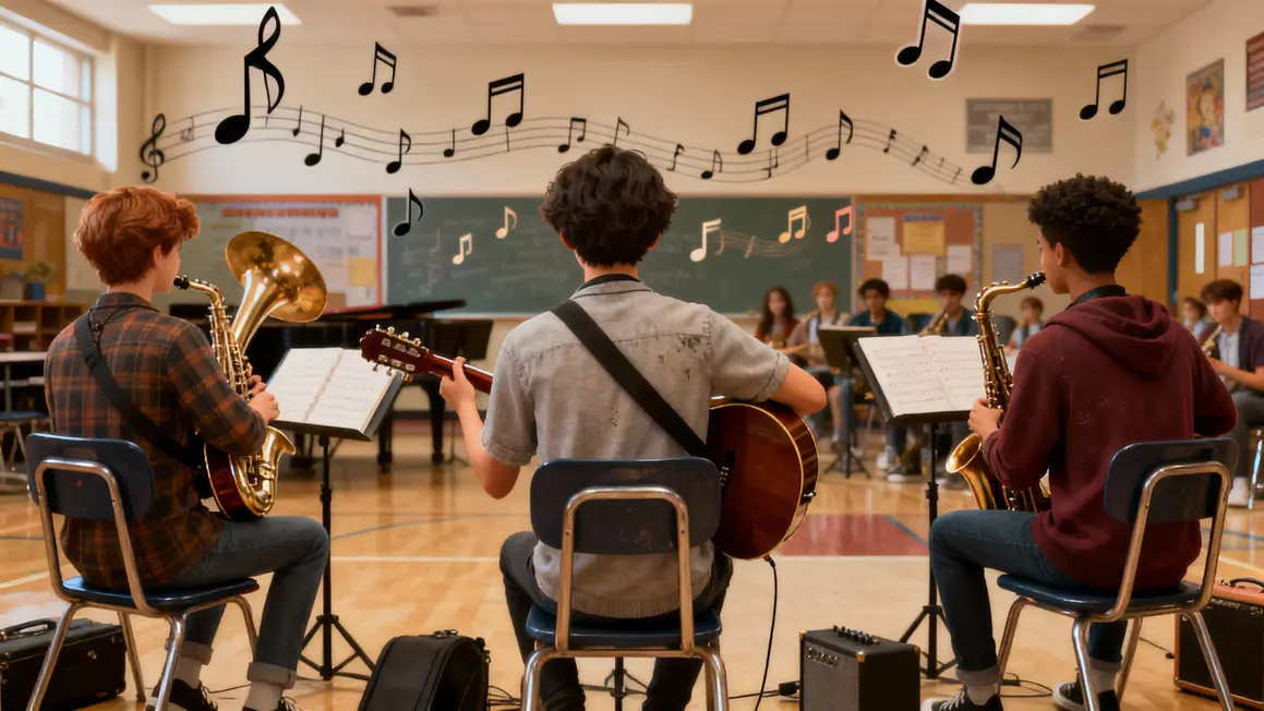 musiciens groupe en répétition synergie