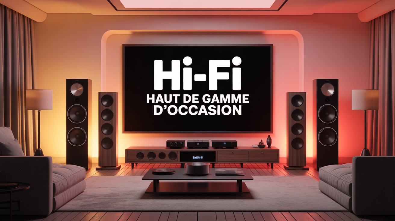 Salle d'ecoute moderne avec systeme occasion hifi haut de gamme