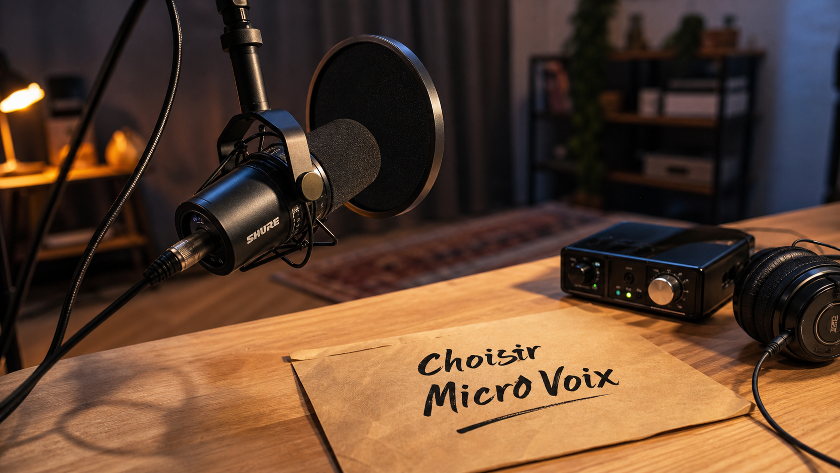 Micro pour enregistrer la voix : micro dynamique XLR et interface audio