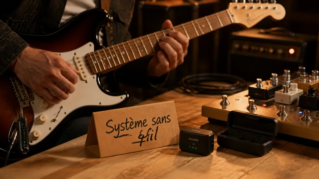 Meilleur système sans fil guitare, portée 30 m, 2,4 GHz et True Diversity